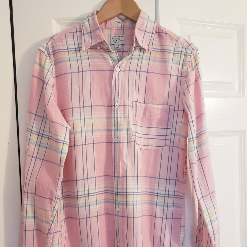 J Crew Indian Madras Shirt (Size XS)